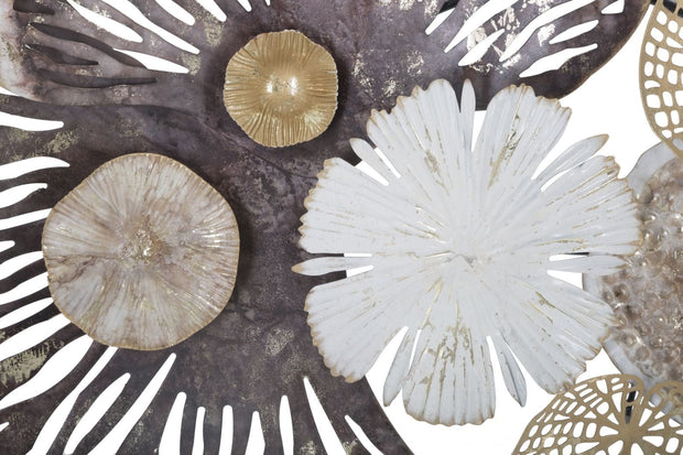 Mauro Ferretti Decoratiune metalica de perete, Dark Flowers Multicolor, l97,2xA8xH58 cm