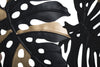 Mauro Ferretti Decoratiune metalica de perete, Dark Leaf Negru / Auriu, l133xA6,5xH63 cm