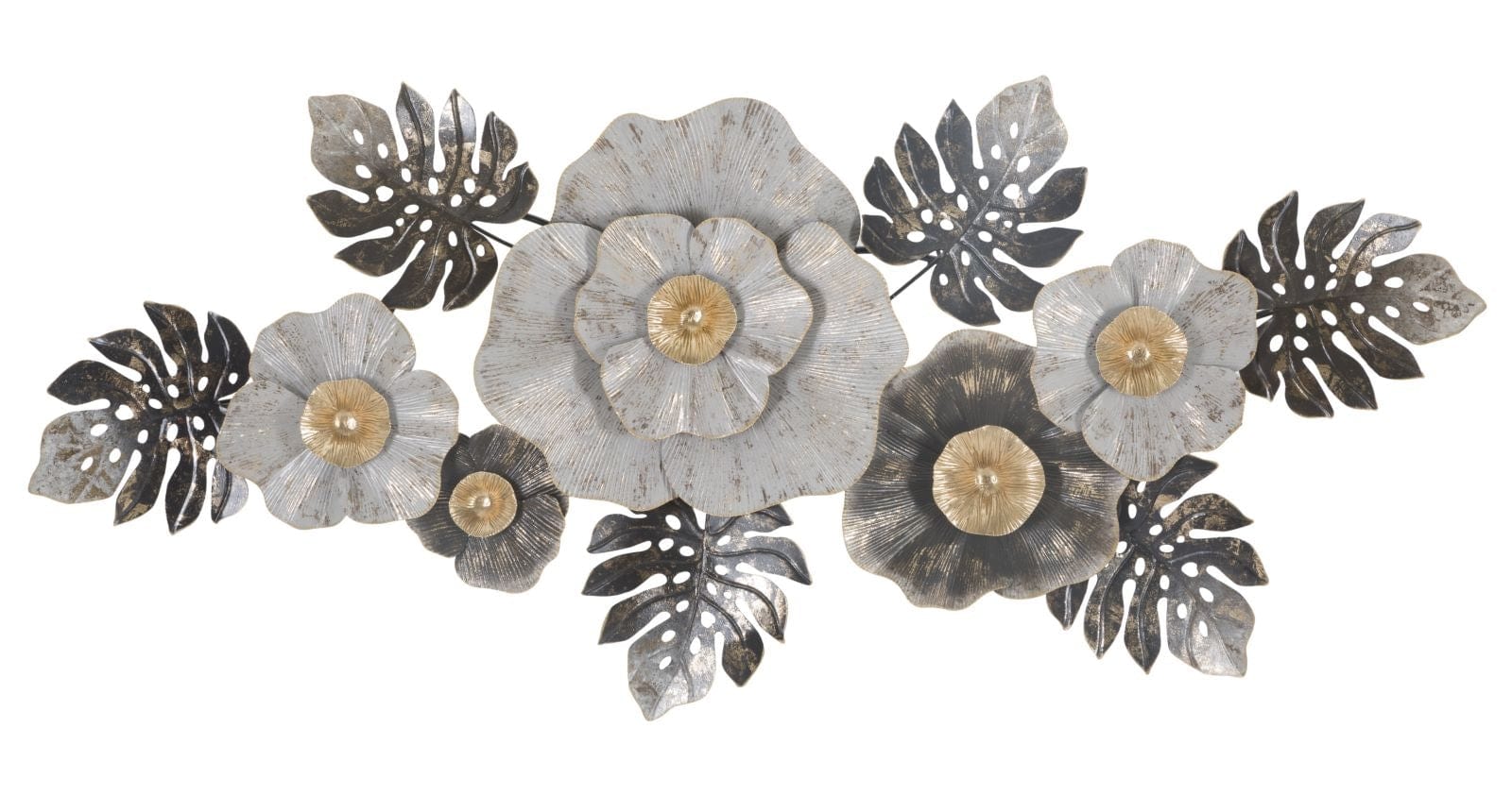 Mauro Ferretti Decoratiune metalica de perete, Edy A Multicolor, l152xA8,9xH72,4 cm