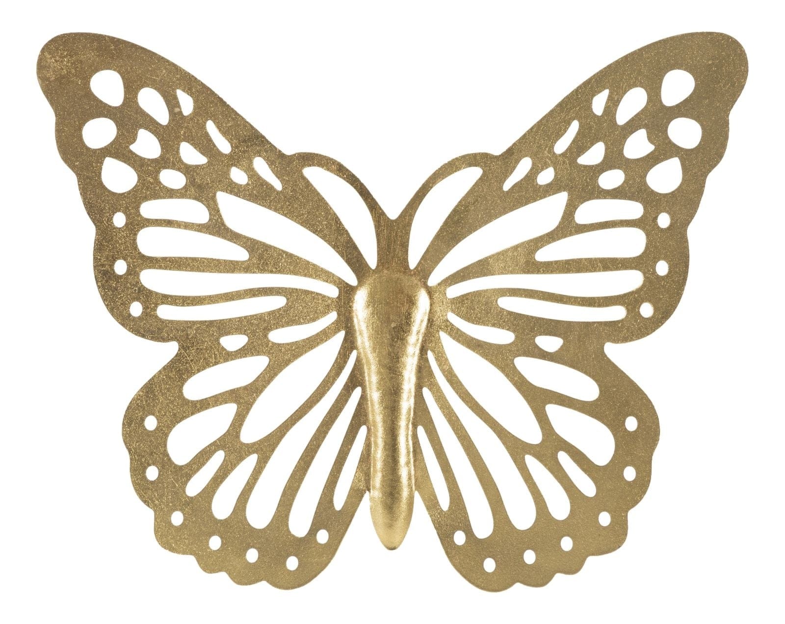 Mauro Ferretti Decoratiune metalica de perete Farfalla Auriu, l43xA2xH35 cm