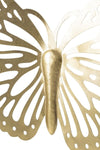 Mauro Ferretti Decoratiune metalica de perete Farfalla Auriu, l43xA2xH35 cm