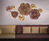 Mauro Ferretti Decoratiune metalica de perete, Florr Multicolor, l117,5xA10,5xH57 cm