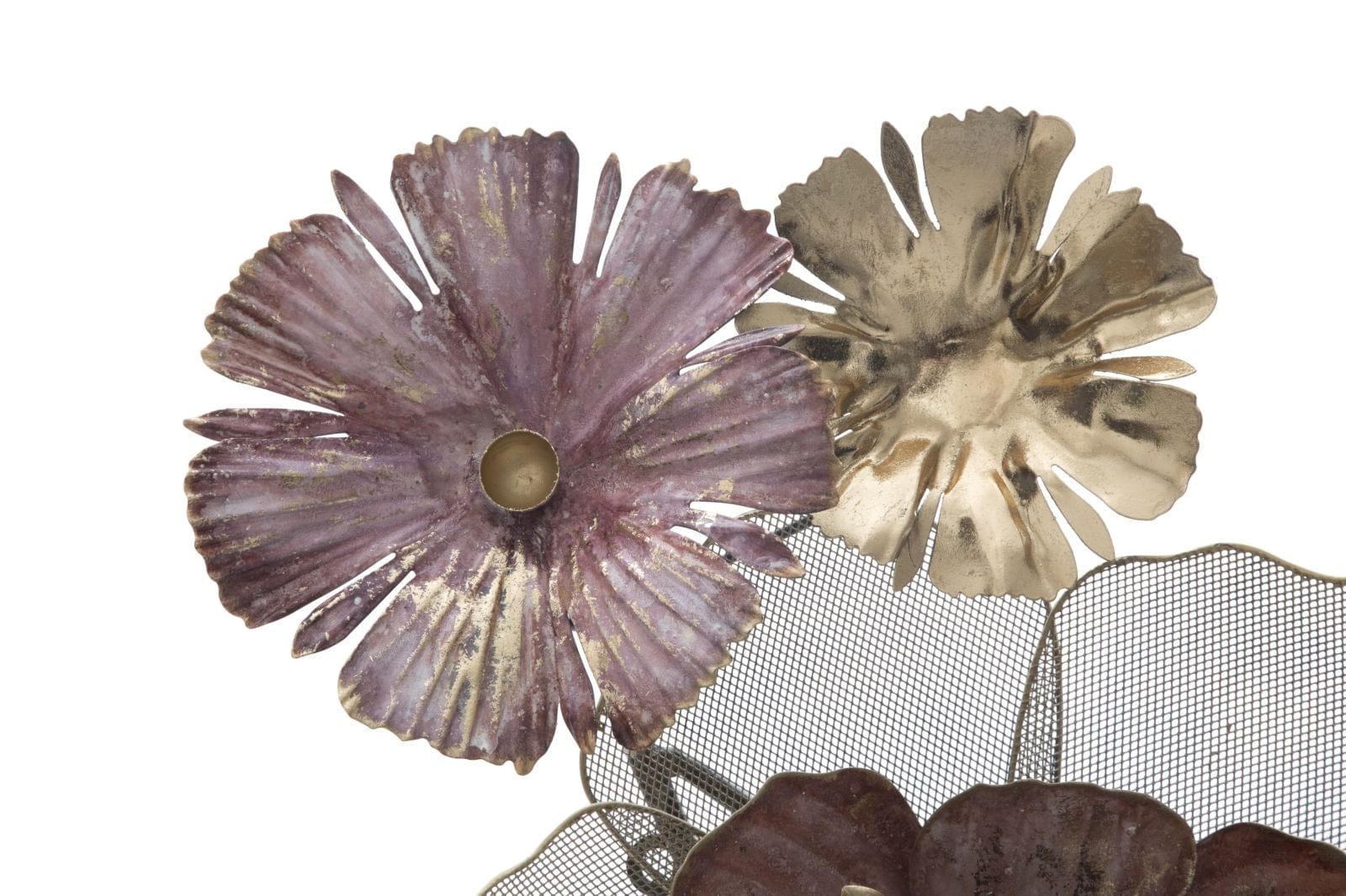 Mauro Ferretti Decoratiune metalica de perete, Florr Multicolor, l117,5xA10,5xH57 cm