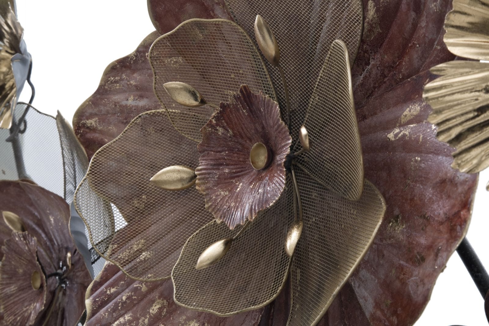 Decoratiune metalica de perete, Florr Multicolor, l117,5xA10,5xH57 cm (3)