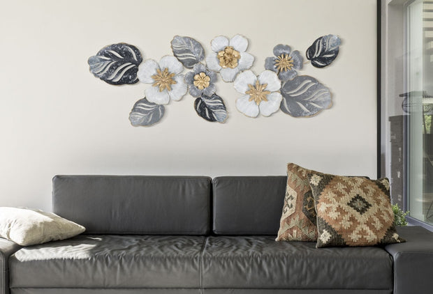 Mauro Ferretti Decoratiune metalica de perete, Flot A Multicolor, l87,6xA5,7xH33,7 cm