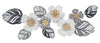 Mauro Ferretti Decoratiune metalica de perete, Flot A Multicolor, l87,6xA5,7xH33,7 cm