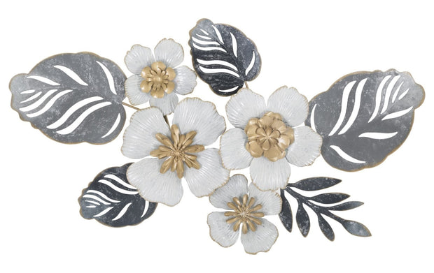 Mauro Ferretti Decoratiune metalica de perete, Flot B Multicolor, l66xA5xH39 cm