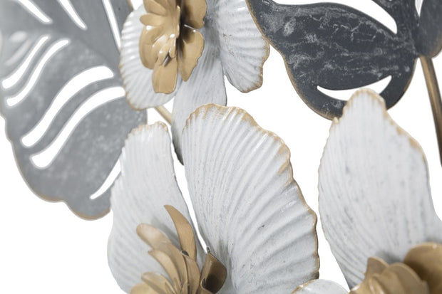 Mauro Ferretti Decoratiune metalica de perete, Flot B Multicolor, l66xA5xH39 cm