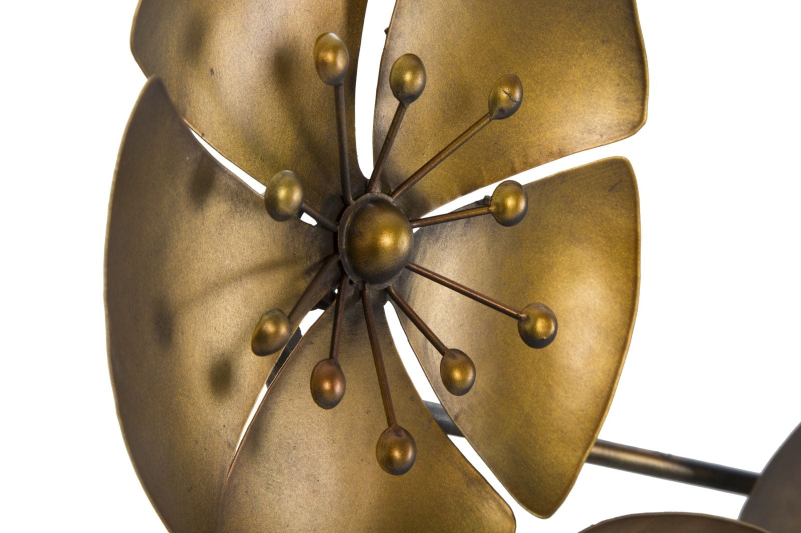 Mauro Ferretti Decoratiune metalica de perete Flower A Auriu, l94xA6xH50 cm
