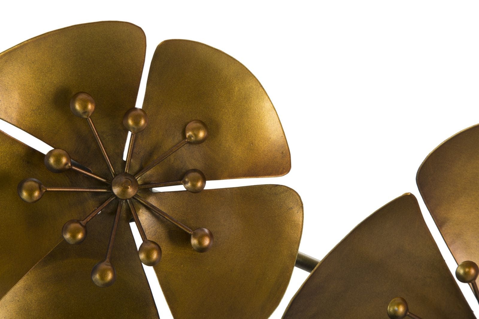 Mauro Ferretti Decoratiune metalica de perete Flower B Auriu, l80xA6xH57 cm