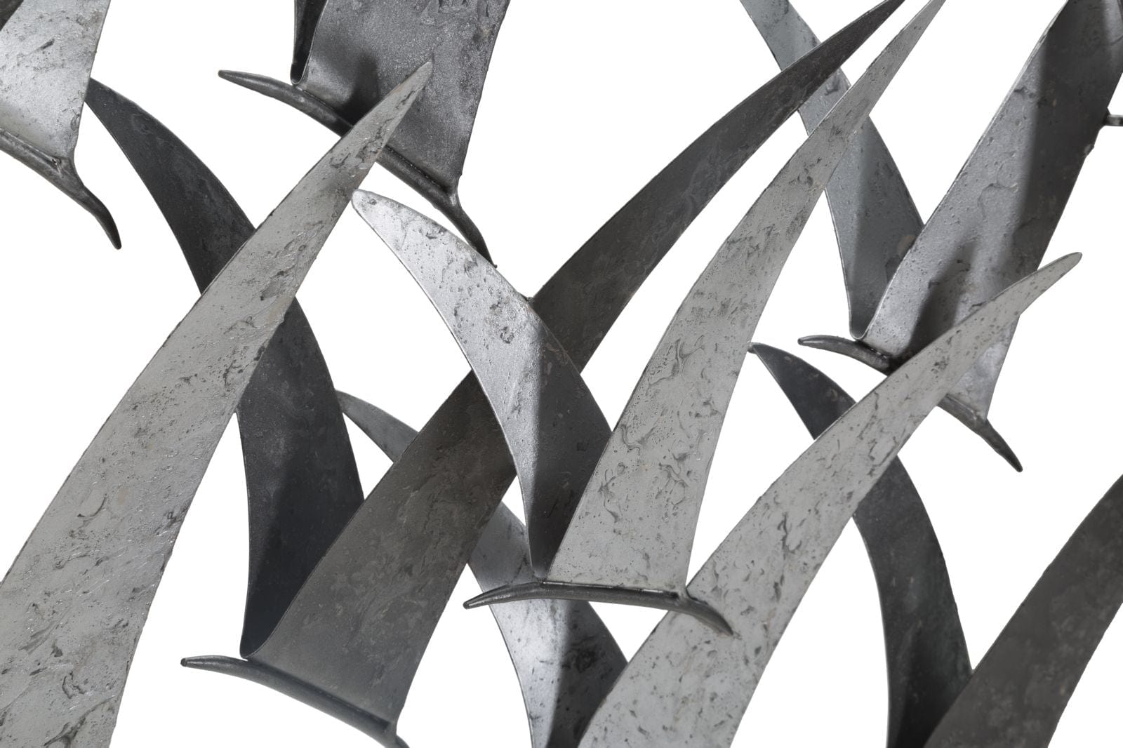 Mauro Ferretti Decoratiune metalica de perete, Gabbiani Argintiu, l93xA12,7xH47,6 cm