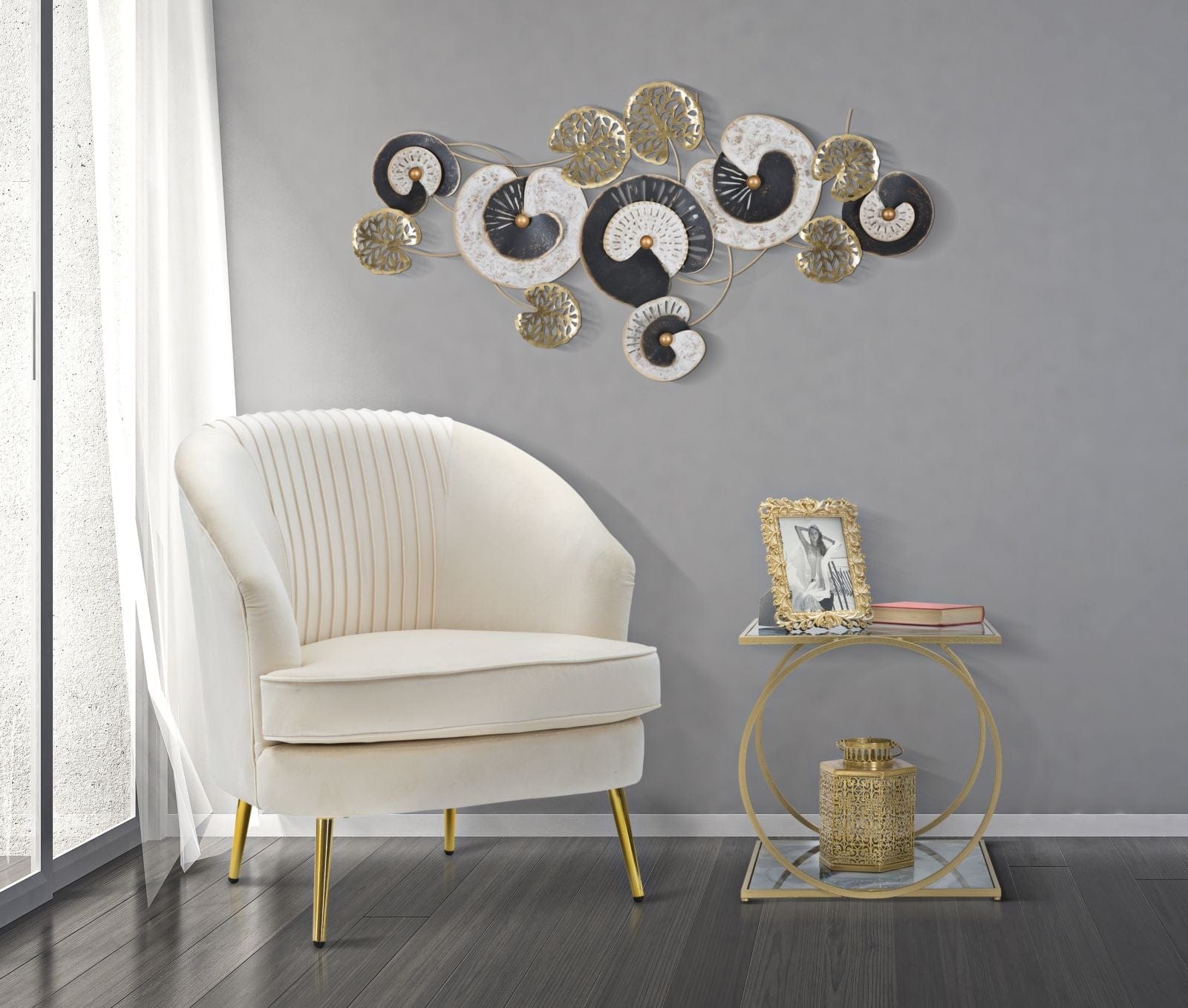 Mauro Ferretti Decoratiune metalica de perete, Gloth A Multicolor, l124,5xA6xH65 cm