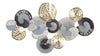 Decoratiune metalica de perete, Gloth B Multicolor, l111xA7,5xH64 cm