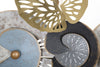 Mauro Ferretti Decoratiune metalica de perete, Gloth B Multicolor, l111xA7,5xH64 cm