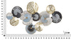 Decoratiune metalica de perete, Gloth B Multicolor, l111xA7,5xH64 cm (5)