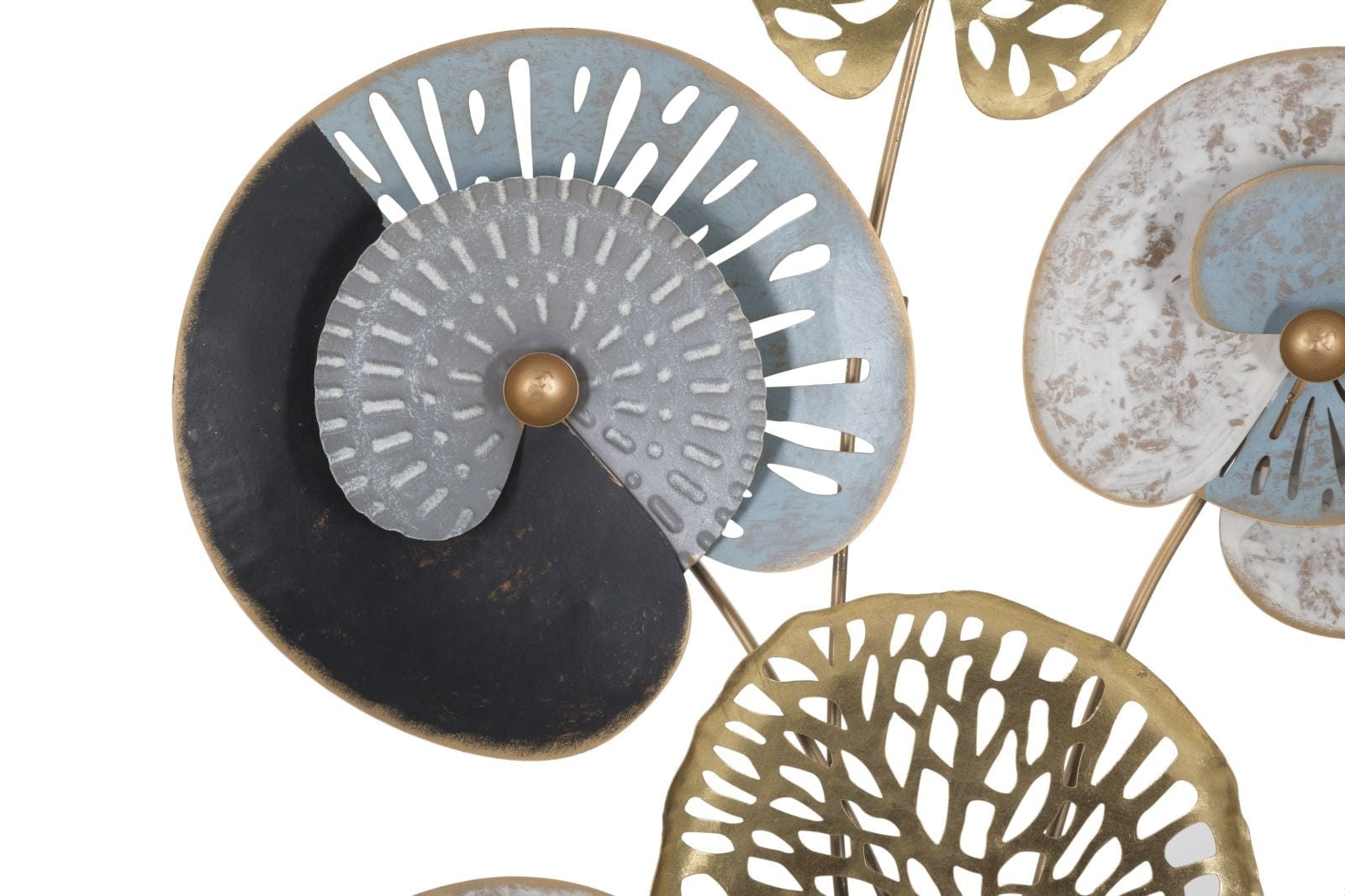 Decoratiune metalica de perete, Gloth C Multicolor, l70xA5,5xH102 cm (2)