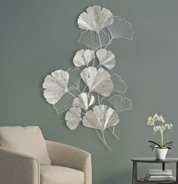 Mauro Ferretti Decoratiune metalica de perete, Goxy Argintiu, l90xA7xH124 cm