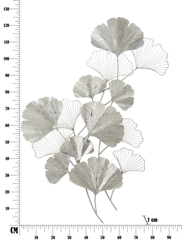 Mauro Ferretti Decoratiune metalica de perete, Goxy Argintiu, l90xA7xH124 cm