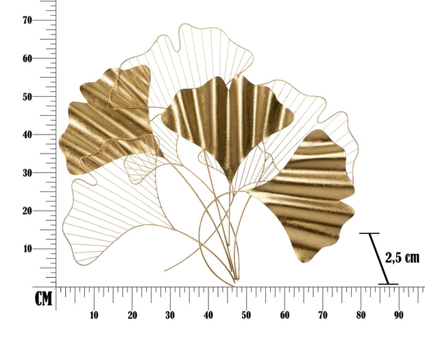 Mauro Ferretti Decoratiune metalica de perete Goxy Glam Auriu, l80xA2,5xH70 cm