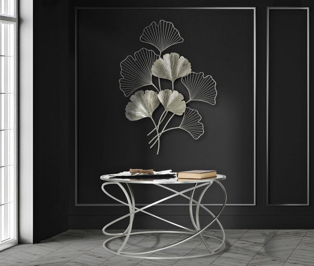 Mauro Ferretti Decoratiune metalica de perete, Goxy Small Argintiu, l62xA4xH86 cm