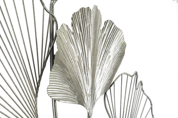 Decoratiune metalica de perete, Goxy Small Argintiu, l62xA4xH86 cm (3)