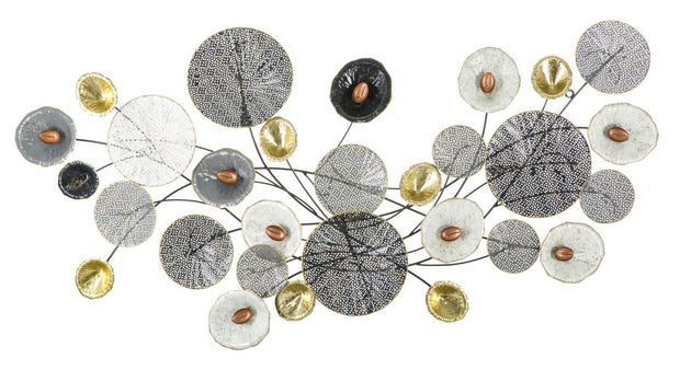 Mauro Ferretti Decoratiune metalica de perete Grid Large Multicolor, l135xA7,5xH69 cm