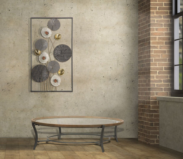 Mauro Ferretti Decoratiune metalica de perete Grid Multicolor, l50xA6xH90,5 cm