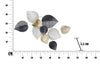 Mauro Ferretti Decoratiune metalica de perete, Half Leaf -B- Multicolor, l62,5xA5,5xH40 cm