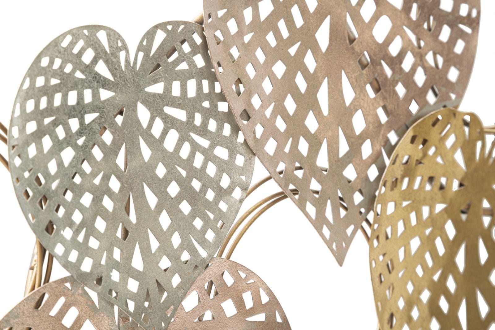 Mauro Ferretti Decoratiune metalica de perete, Hearts Multicolor, l91xA2,5xH39,5 cm