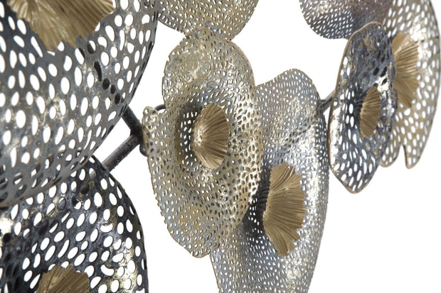 Decoratiune metalica de perete, Holes Multicolor, l119xA7xH59,5 cm (2)