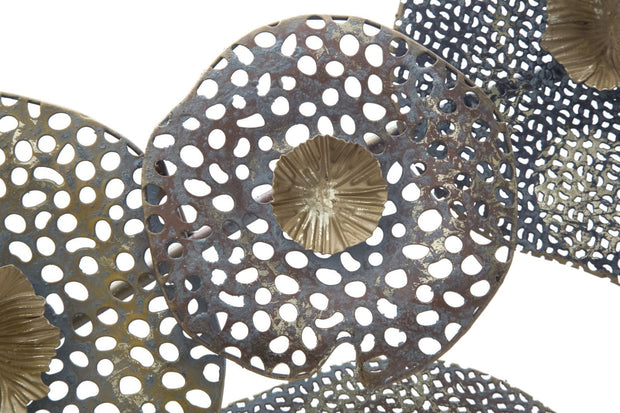 Mauro Ferretti Decoratiune metalica de perete, Holes Multicolor, l119xA7xH59,5 cm