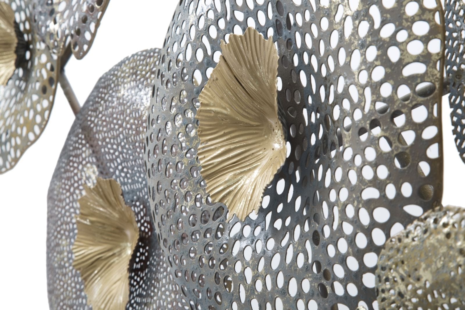 Decoratiune metalica de perete, Holes Multicolor, l119xA7xH59,5 cm (5)