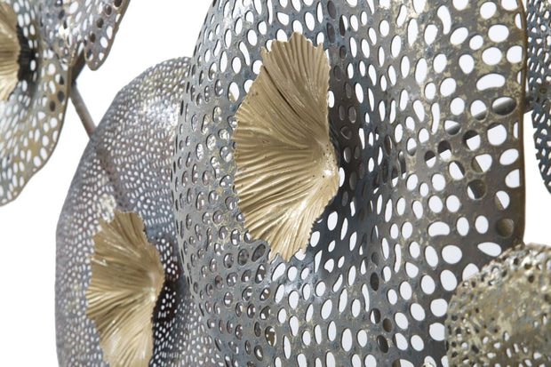 Decoratiune metalica de perete, Holes Multicolor, l119xA7xH59,5 cm (5)