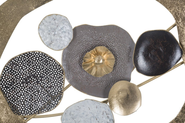 Mauro Ferretti Decoratiune metalica de perete, Indry Multicolor, l121xA5,7xH54,6 cm