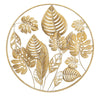 Mauro Ferretti Decoratiune metalica de perete, Jungle Round Auriu, Ø80 cm