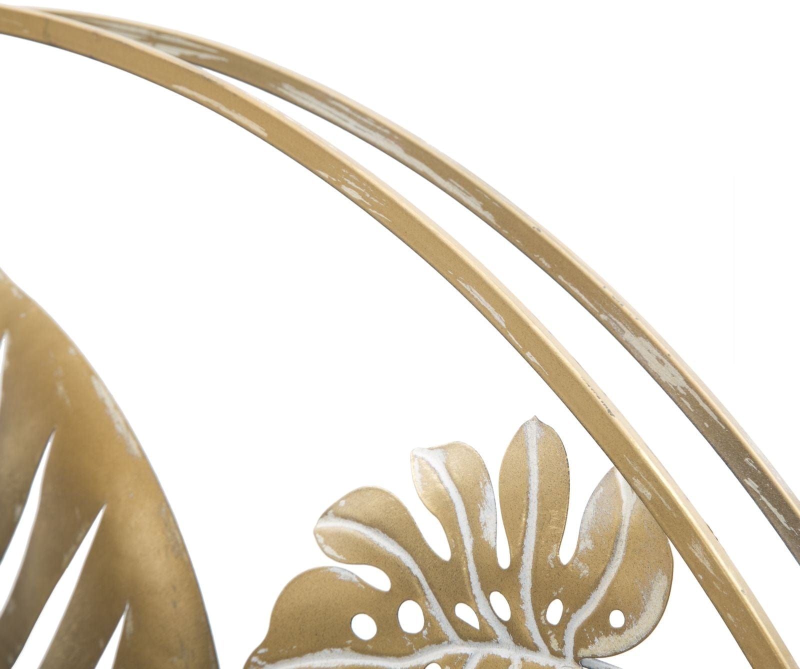 Mauro Ferretti Decoratiune metalica de perete, Jungle Round Auriu, Ø80 cm