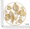 Mauro Ferretti Decoratiune metalica de perete, Jungle Round Auriu, Ø80 cm