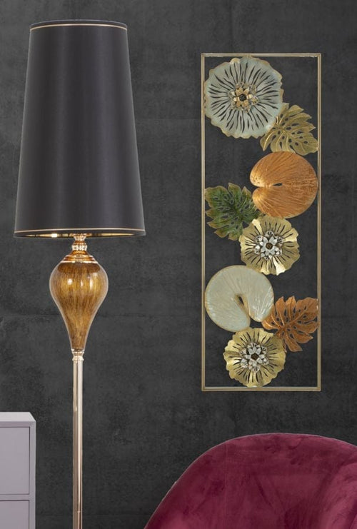 Mauro Ferretti Decoratiune metalica de perete Leaf-A Multicolor, l31,5xA3xH90 cm