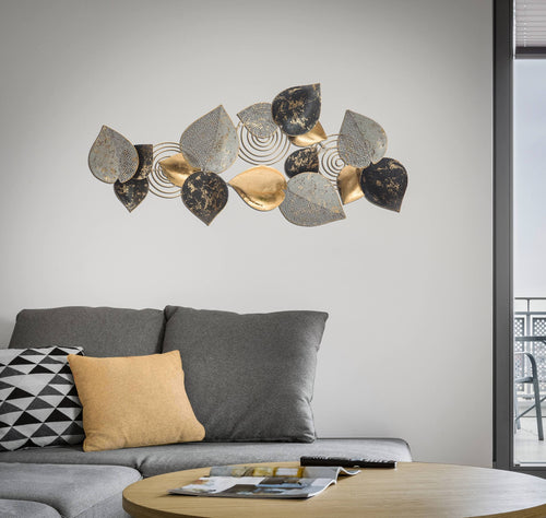 Mauro Ferretti Decoratiune metalica de perete Leaf A Multicolor, l97xA5,5xH43 cm