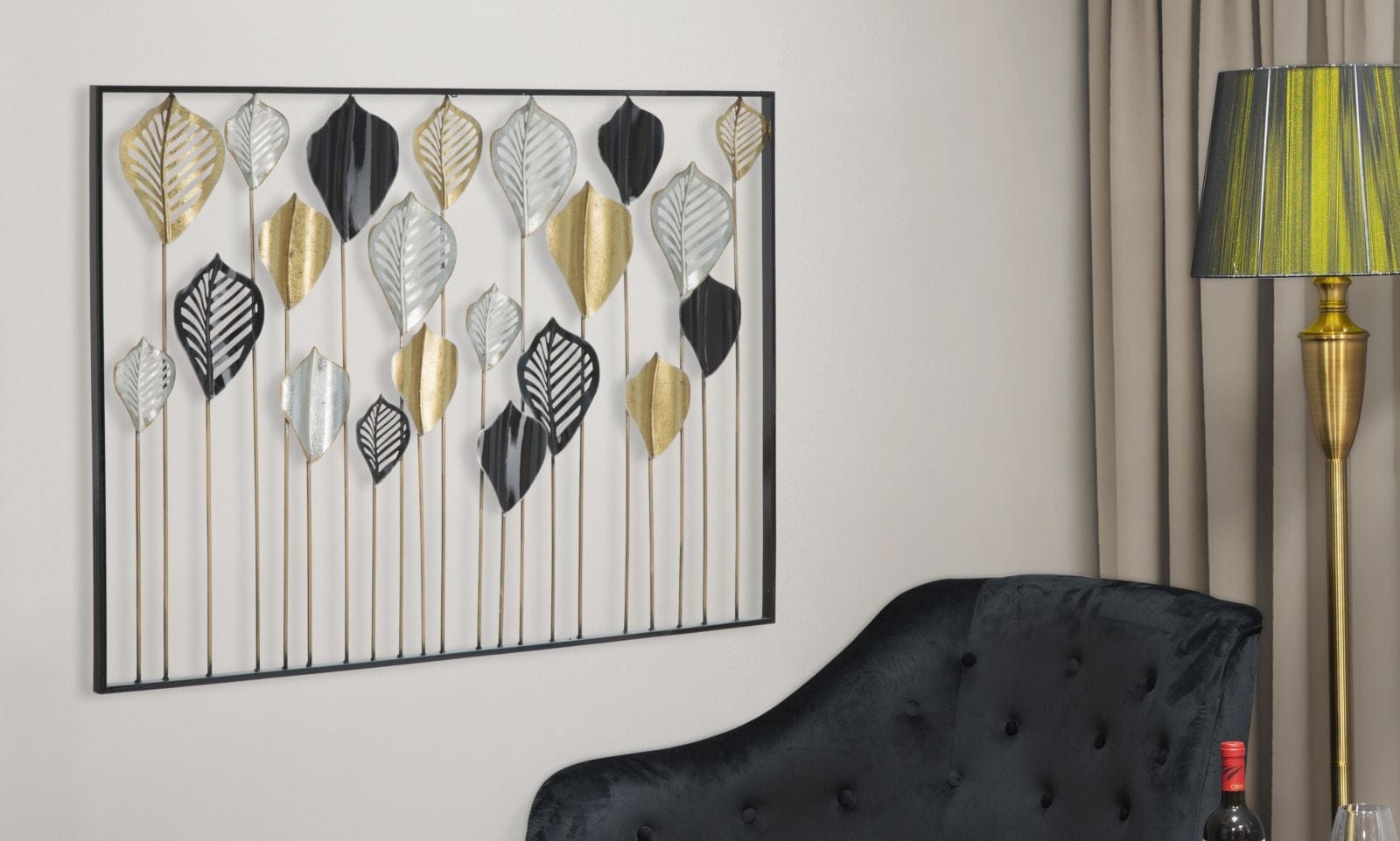 Mauro Ferretti Decoratiune metalica de perete Lex A Multicolor, l120xA2,5xH78,5 cm