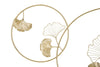 Decoratiune metalica de perete, Little Leaf Auriu, l120,5xA4,2xH80,5 cm (2)