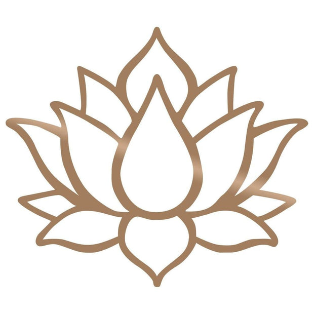 Asir Decoratiune metalica de perete, Lotus Flower 1 Cupru, l50xA1,5xH43 cm