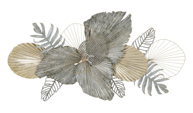 Decoratiune metalica de perete, Mety Multicolor, l134xA9,5xH70 cm (1)