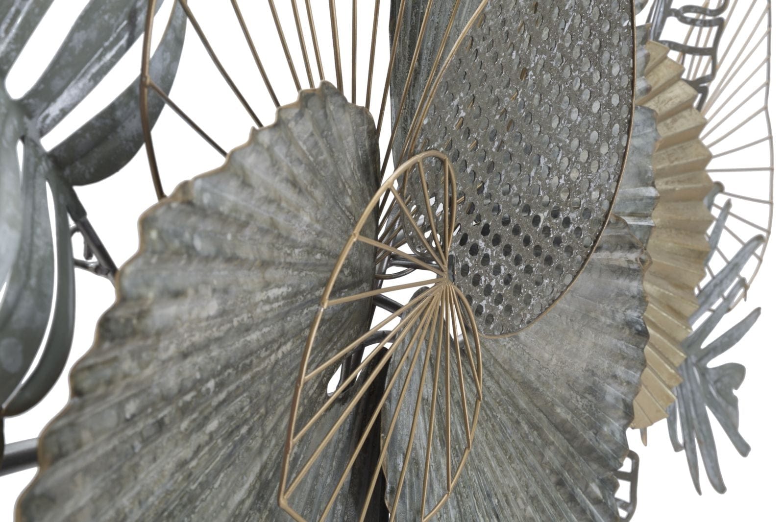 Decoratiune metalica de perete, Mety Multicolor, l134xA9,5xH70 cm (3)