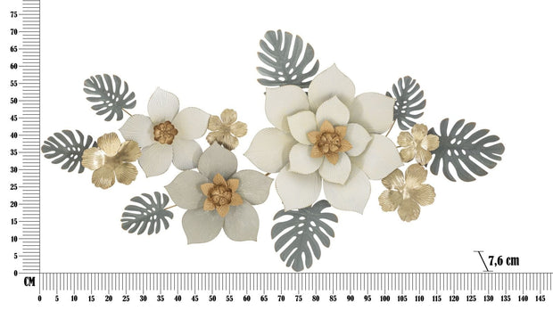 Mauro Ferretti Decoratiune metalica de perete, Moty Multicolor, l134,6xA7,6xH69,9 cm