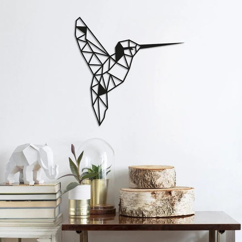 Asir Decoratiune metalica de perete, Mountain 2 Negru, l44xA1,5xH44 cm