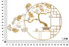 Decoratiune metalica de perete, Nippon Multicolor, l91,5xA3xH63 cm (5)
