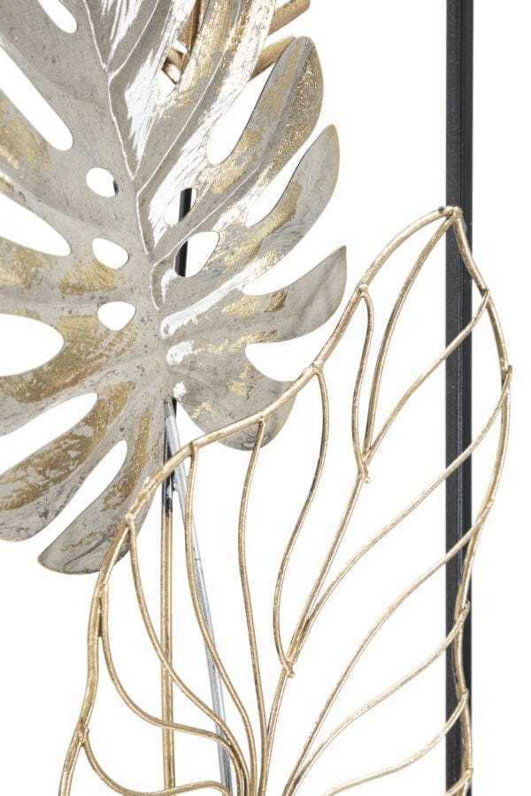 Decoratiune metalica de perete, Palm -B- Multicolor, l28,5xA3xH74 cm (3)