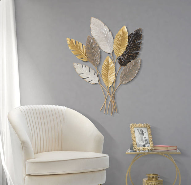 Mauro Ferretti Decoratiune metalica de perete, Palmy Multicolor, l73xA6xH93 cm