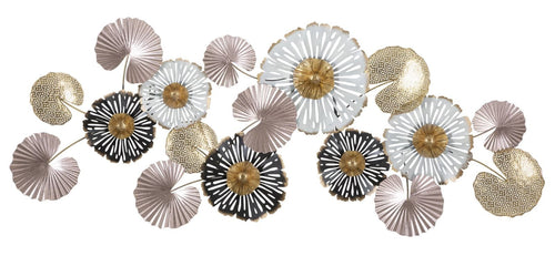 Mauro Ferretti Decoratiune metalica de perete, Pinky A Multicolor, l133,5xA6,5xH54,5 cm